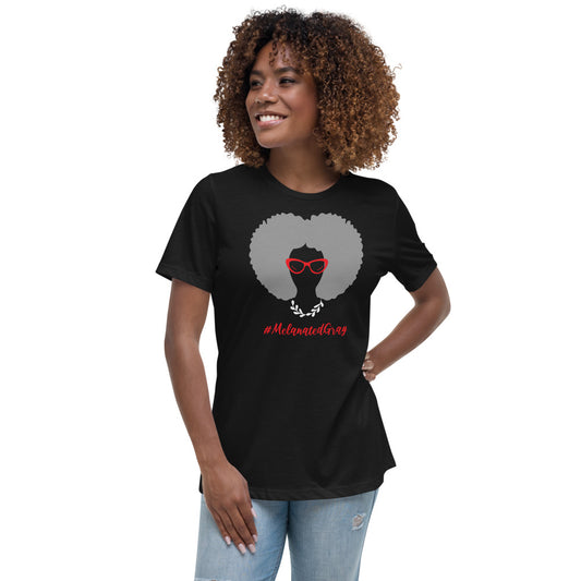 Women's #MelanatedGray Relaxed T-Shirt