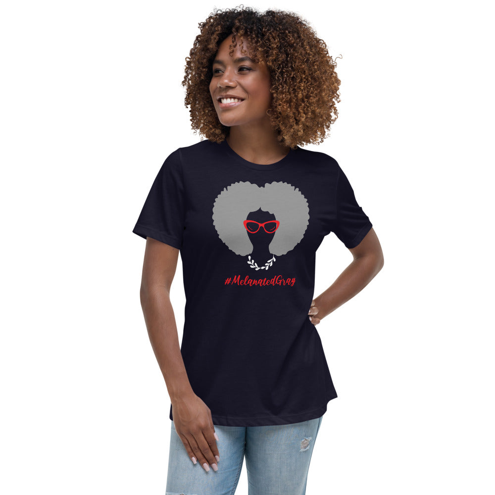Women's #MelanatedGray Relaxed T-Shirt